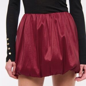 Abercrombie & Fitch Deep Red Mini Skirt